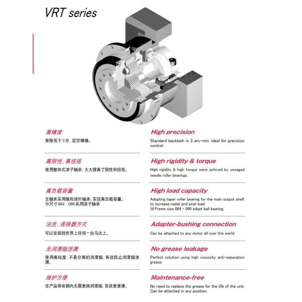 Vertical Speed Reducer Gearbox Vrt-090c Series Gear Reduction Box VRT-090C For Printing Machine