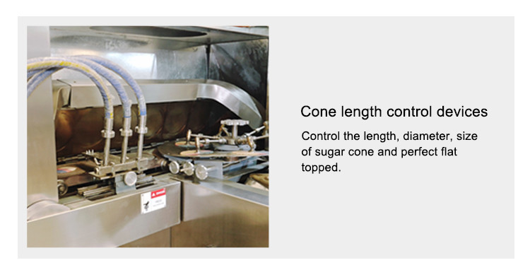 2.0hp Automatic Ice Cream Cone Machine Cast Iron Baking Template