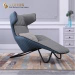 Modern leisure chair, high density foam, comfortable leather chair, living room