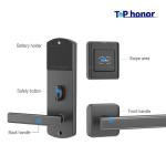 Aluminium Alloy Hotel Smart Locks RFID Swipe Card Access Room Handle Door Lock