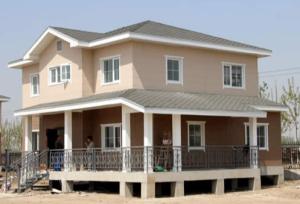 China Anti Earthquake Light Steel Structure Villa With 3 Bedrooms Integrated LGS Wall factory