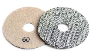 China 4 Inch 100mm Concrete Polishing Pads 4pcs / Set Fast Removal Tile Glass Stone Sanding Disk factory