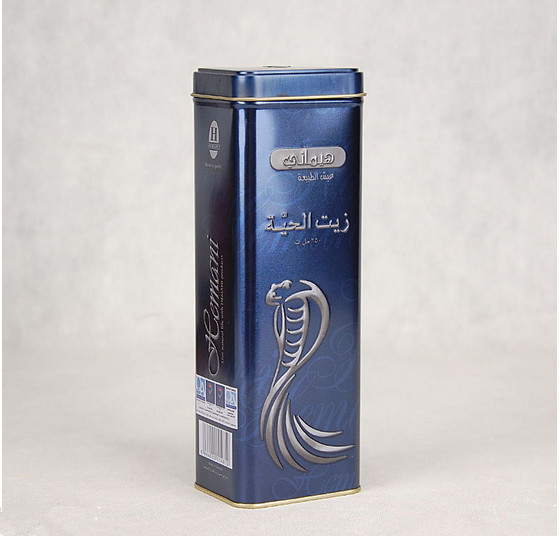 CMYK Printing 750ml Square Metal Tinplate Gift Tin Can For Wine Bottle Packaging