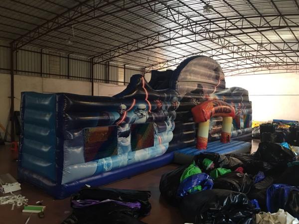 Star Wars Fun City Square Sharp Inflatable Jumping House / Inflatable Bounce