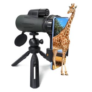 China 12×56 ED High Power Mobile Phone Monocular Telescope For Stars Watching Camping factory