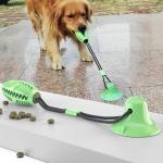 Durable TPR Pet Chew Toy with Suction Cup - Interactive Dog Treat Dispensing