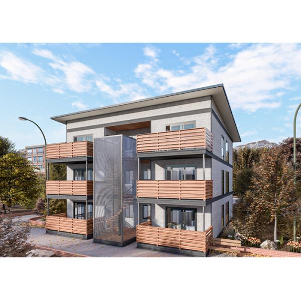 China Structures AU NZ Standard Light Steel Frame House To Build Cheap Earthquake Prefab Villa factory