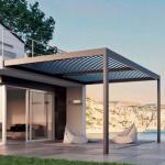 Freestanding Pergola Deluxe Aluminum Louvered Pergola Garden Gazebo