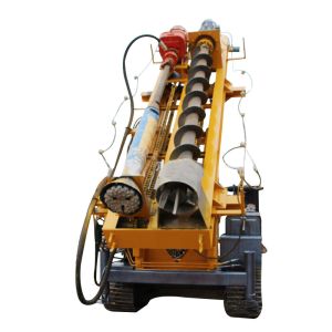 Ground Screw Helical Construction Pile Drilling Machine With 4105 Turbocharged