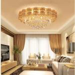Fashionable Gold Round LED Showroom Ceiling Light Cri80 110lm/W