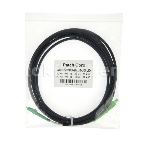 Telecom Grade CPR Dca Certified 4.5mm Double Shealth Fiber Optic Patchcord SM