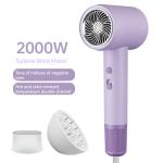 2000W Purple High Speed Blue Ray Negative Ion Revair Hair Dryer Temperature