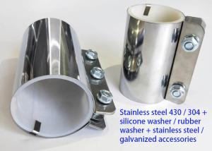 China Stainless 430 / 304 Galvanized Steel Pipe Coupling Of Pneumatic Conveying Systems factory