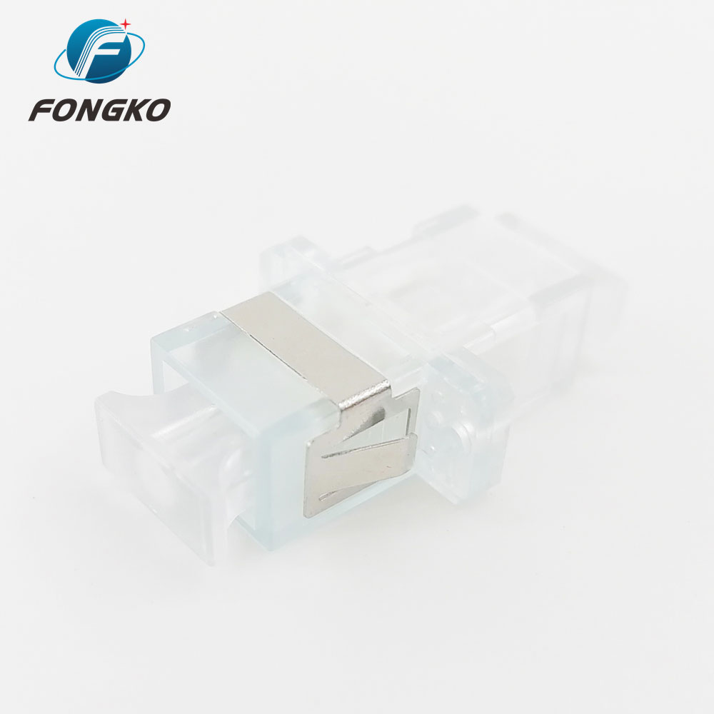 Transparent Shell SC UPC Adapter PC SM SC Simplex Adapter