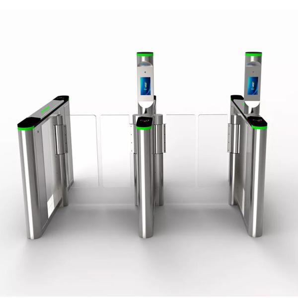 Automatic Swing Barrier Gate Electronic Face Recognition Fast Lane Speed