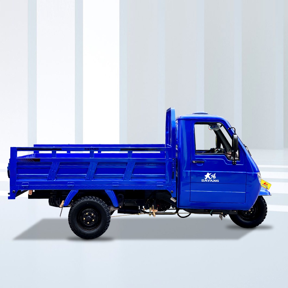 Large Cargo Box 2.4m*1.3m Closed Cab Tricycle XK3 Fuel Gasoline for Cargo and Passenger