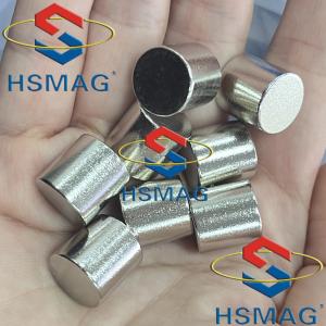 China HSMAG Round Silver Super Strong Industrial Magnet Rustproof OEM Cylinder Magnets factory