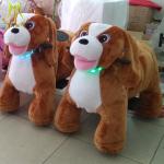 Hansel plush electric ride on 12v motor for animal ride for outdoor animal go