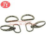 metal gun snap hook and d rings for handbags
