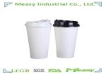 7oz 12oz White Printed Paper Cups with lids For Hot Water / Beverage / Milktea