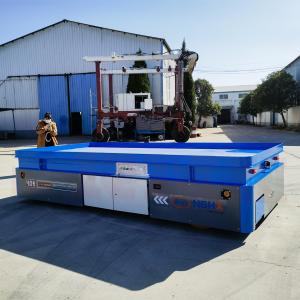China Hydraulic Steering 40 Tons Steel Heavy Load Transport Carts Battery Powered factory