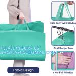 Carry On Garment Bag For Business Travel Canvas Leather Men Suit Cover, Non