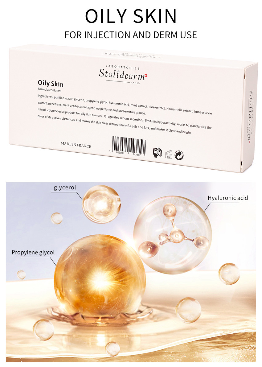 Injection Serum For Oily Skin 5ml/Bottle Safe Good Effect Essence Set Original Stalidearm Brand