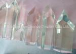 Clear Artificial Resin Crystal Statues , Transparent Christmas Decorations Good