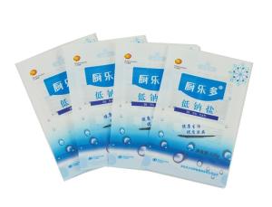 China 180*260mm Salt Packaging Pouch 3 Side Seal Recyclable Airtight Zipper Pouch factory