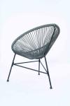 Patio Outdoor Wicker Bistro Table And Chairs Dining Colorful Rattan Acapulco