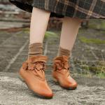 S397 Leather Shoes Handmade Toe Layer Cowhide High Quality Women'S Shoes Custom