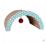 Arch Shaped Cardboard Cat Scratcher SGS , Cardboard Scratching Pad With Cat Toys
