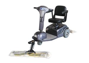 China High Efficient Dust Cart Scooter For Shopping Mall , Station Waiting Hall factory