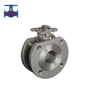 China Italian Type Flange End Ball Valve WCB CF8 CF8M With ISO5211 Mounting Pad factory