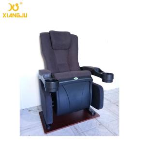 China Foldable Armrest Tip Up VIP Cinema Seating With High Cushion PP Shell Economic factory