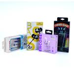 Custom Hanging Headset Headphone Packaging Box With Window In Art Paper