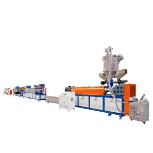 China Fully Automatic Single Screw Plastic PP Strap Band Extrusion Line factory