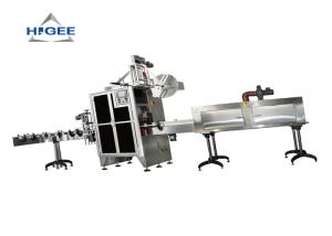 Glass Bottle Shrink Sleeve Applicator Machine , Ss 304 Sleeve Labeling Machine