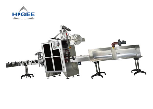 China Glass Bottle Shrink Sleeve Applicator Machine , Ss 304 Sleeve Labeling Machine factory