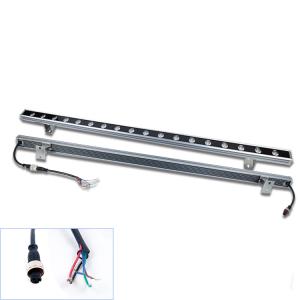 China High Quality IP65 Outdoor RGB color dimmable 24w 36w led linear wall washer light factory