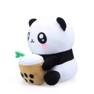 PP Cotton Stuffed Milk Tea Cup Panda Plush Toy