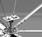 0.7KW 16FT Ventilation 6 Blade Aluminum Blade Ceiling Fan