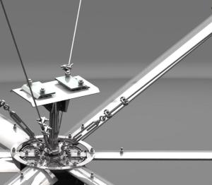 China 24 Foot Workshop Cooling Commercial Interior Hvls Ceiling Fan factory