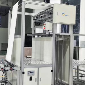 China Non clapboard Glass Fiber Pleating Machine 240KW - 420KW Filter Paper Folding Machine factory