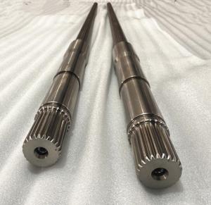 China 30 Screw Element Pellet Machine Parts Silver Color Double Screw Design factory