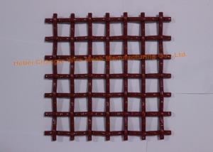 China Square Slot V Hook Red Steel Vibrating Screen Mesh factory
