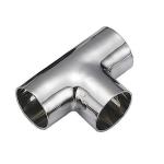 Industrial Short Tee Sanitary Pipes And Fittings 10 Bar DIN11852 DN10-200