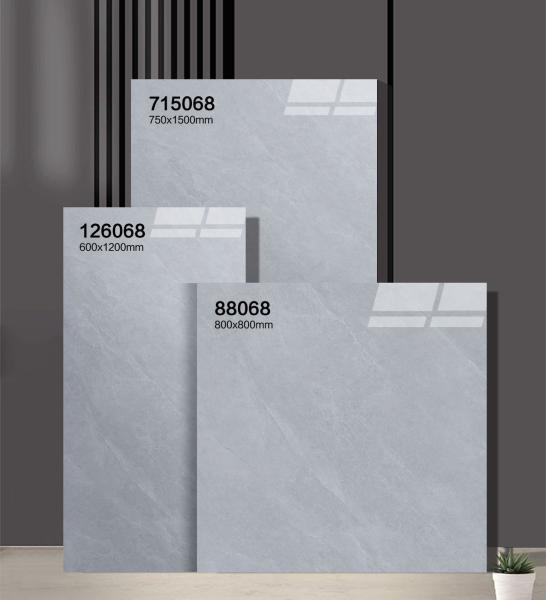 Wear-Resistance Durable 600x1200mm Polished Glazed Porcelain Tiles And Gray