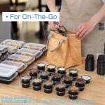 Portion Cups With Lids, Mini Containers For Portion Controll, Jello Shots, Meal