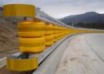 Road Safety Highway Roller Barrier System Highway Guardrail / Safety Rolling